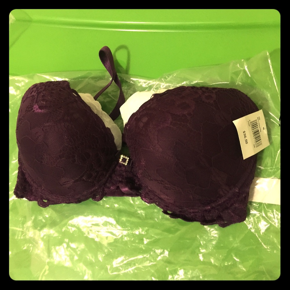 Plum Lace Bra